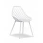 krzesło plastikowe CHICO białe