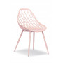 krzesło plastikowe CHICO różowe