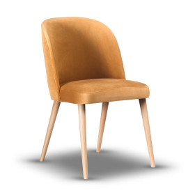 krzesło tapicerowane AMY noga drewniana