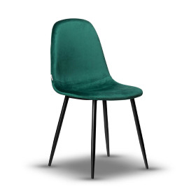 krzesło welurowe SIMON zielone