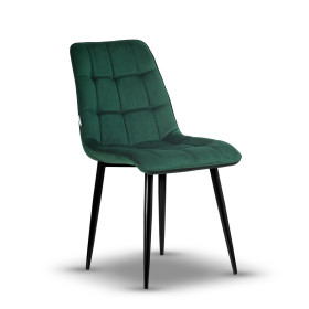 krzesło welurowe IKAR zielony