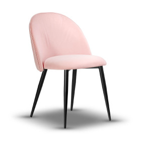 JAZZ krzesło różowy jasny noga czarna
