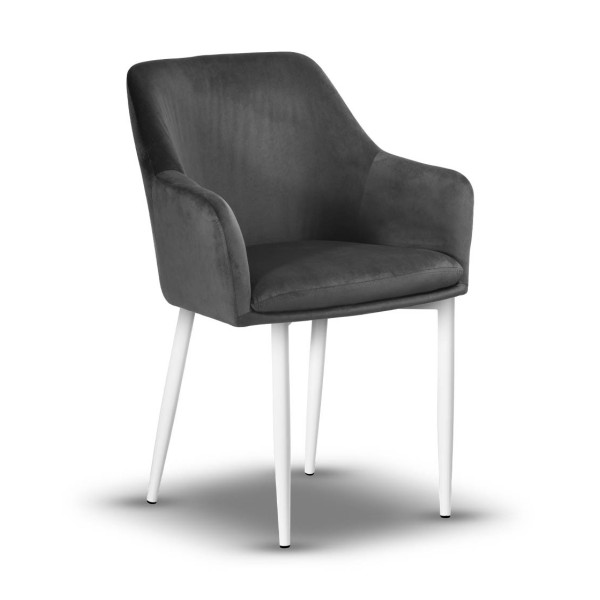 krzesło tapicerowane EMMA-PL noga biała