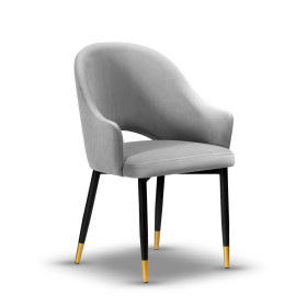 GLORIA krzesło tapicerowane noga czarna+złoty