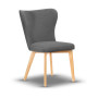 CLEO - tapicerowane krzesło noga dąb