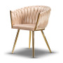 krzesło w stylu glamour COCO beżowe