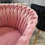 krzesło w stylu glamour COCO różowe