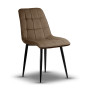 krzesło welurowe IKAR brązowe