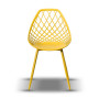 CHICO żółte plastikowe krzesło