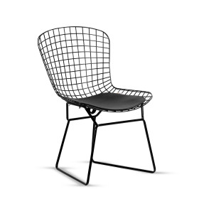 metalowe ażurowe krzesło ERYK kolor czarny