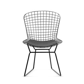 metalowe ażurowe krzesło ERYK kolor czarny