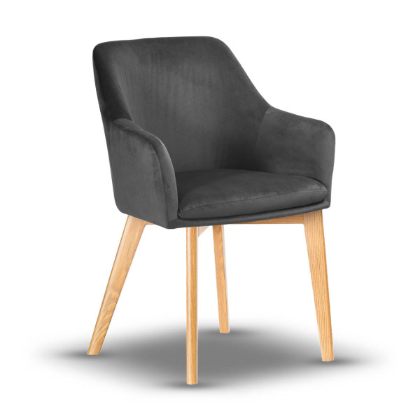 krzesło tapicerowane EMMA-PL noga dąb