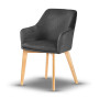 krzesło tapicerowane EMMA-PL noga dąb