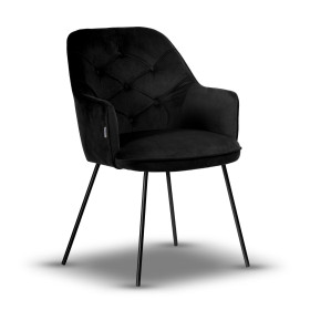 KRYSTAL krzesło czarne noga rurka 16mm