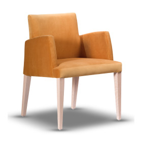krzesło z podłokietnikiem MAGNUS noga drewniana