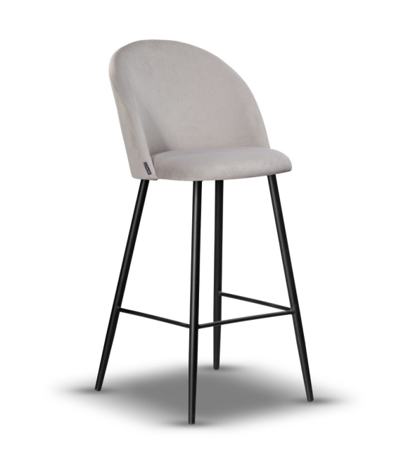 Hoker Welurowy SOUL 75cm jasny szary