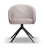 Krzesło Tapicerowane Obrotowe FLOW szare metalowa obrotnica slim