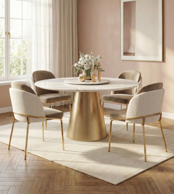 krzesło glamour SOFI beżowe