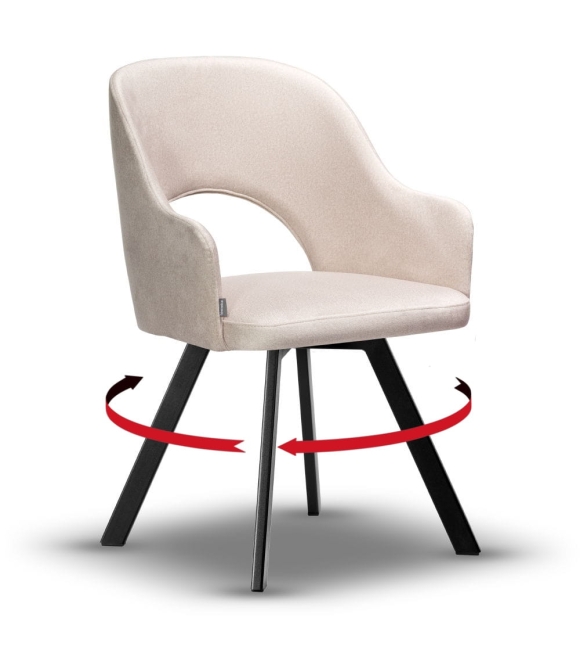 krzesło kubełkowe z obrotowym siedziskiem ZOYA-2