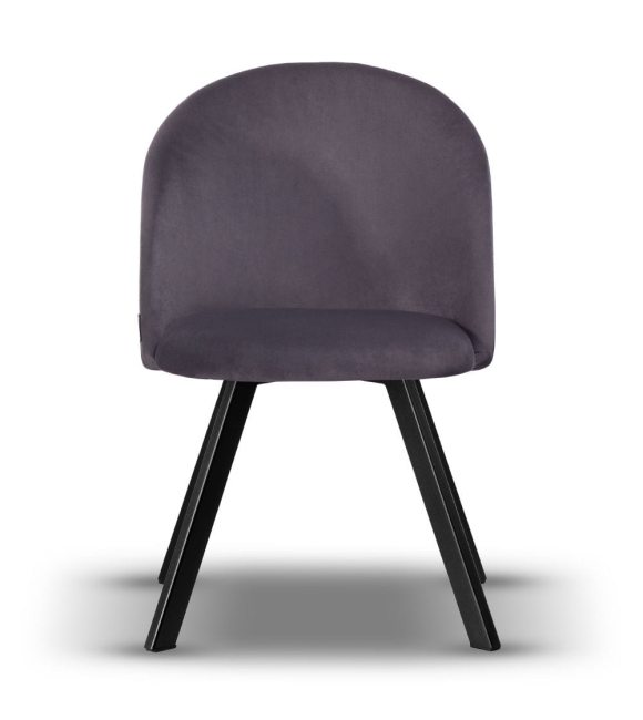 Krzesło Welurowe Obrotowe SOUL ciemny szary