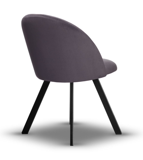 Krzesło Welurowe Obrotowe SOUL ciemny szary