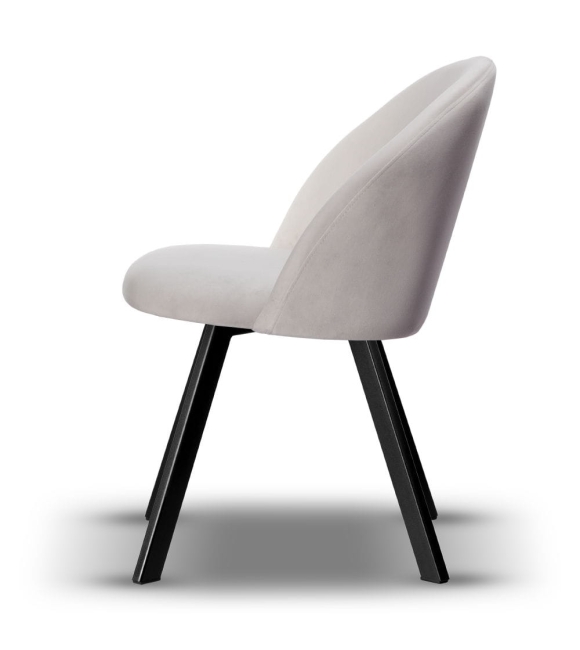 Krzesło Welurowe Obrotowe SOUL jasny szary