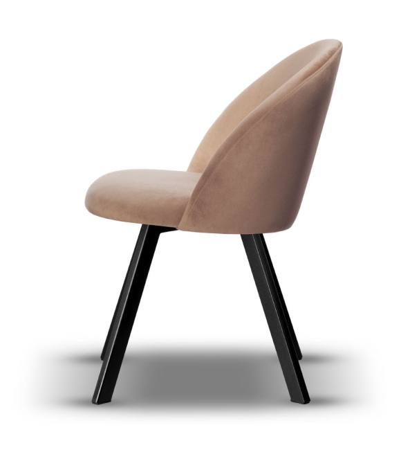 Krzesło Welurowe Obrotowe SOUL ciemny beż