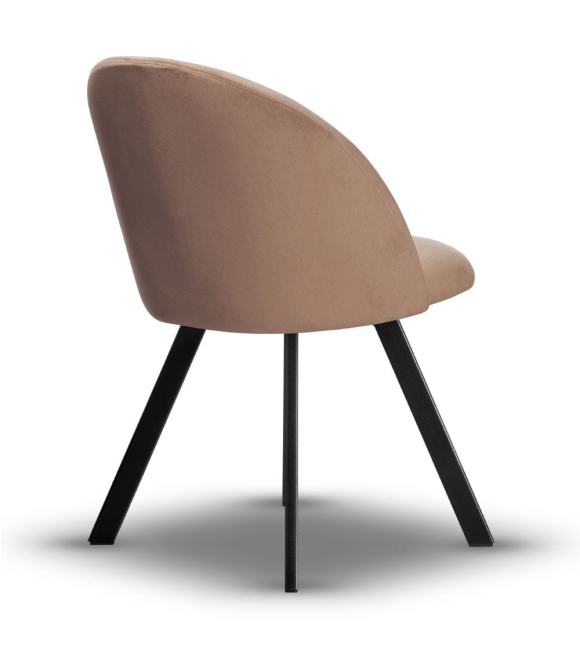 Krzesło Welurowe Obrotowe SOUL ciemny beż