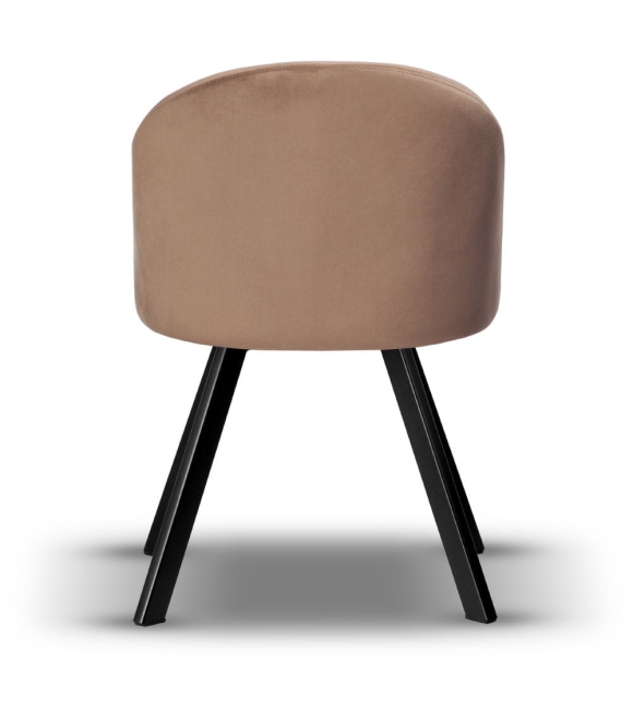 Krzesło Welurowe Obrotowe SOUL ciemny beż