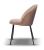 Krzesło Welurowe SOUL ciemny beż noga slim