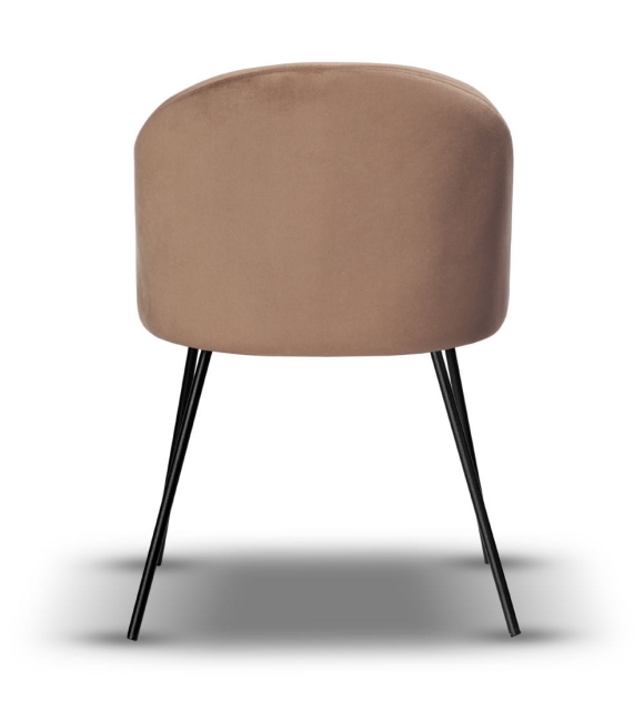 Krzesło Welurowe SOUL ciemny beż noga slim
