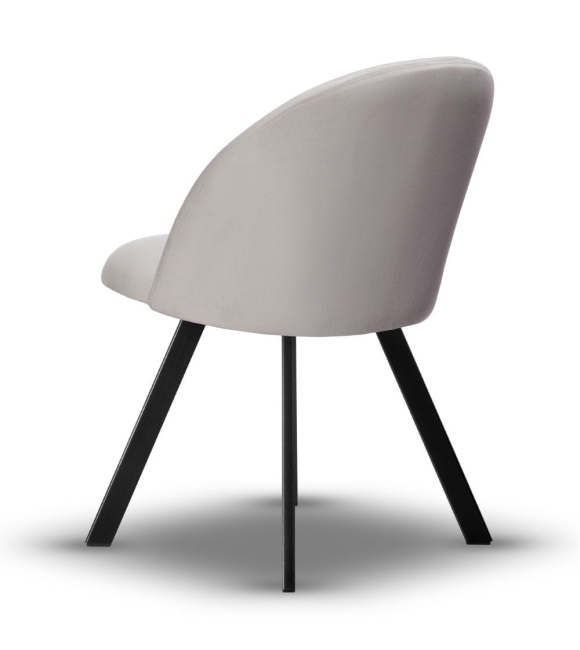 Krzesło Welurowe Obrotowe SOUL jasny szary