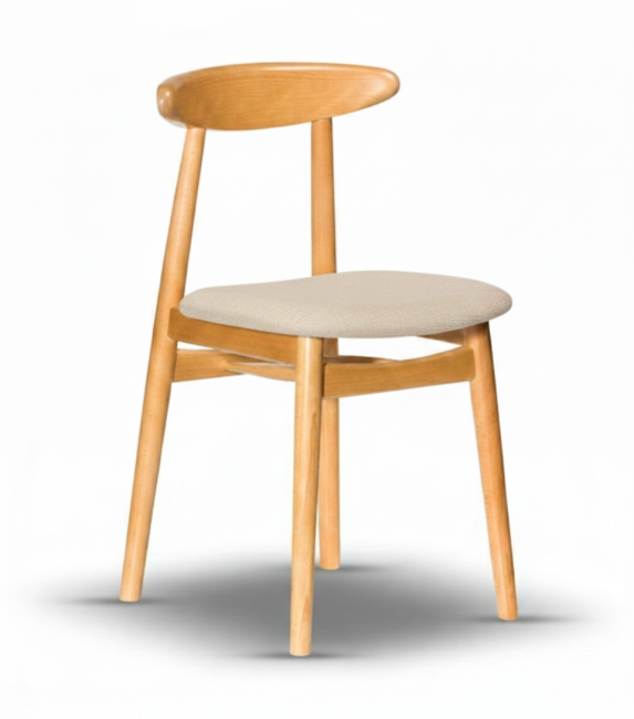 Krzesło Drewniane ANDERS tapicerowane