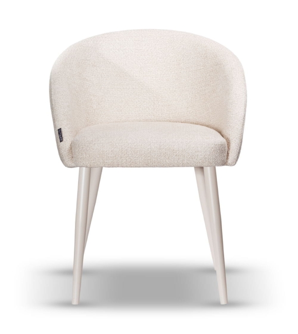 Krzesło Tapicerowane FLOW ecru noga kaszmir