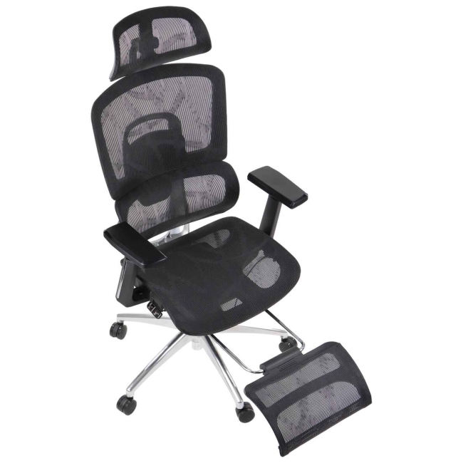 Fotel Obrotowy ERGONEW A1F z podnóżkiem
