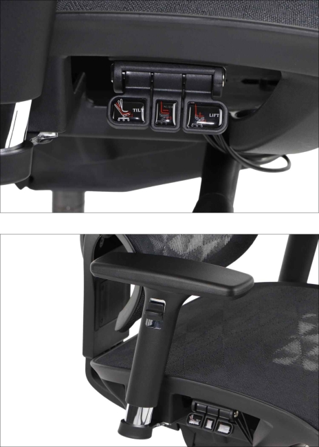 Fotel Obrotowy ERGONEW S1A2 siedzisko siatkowe