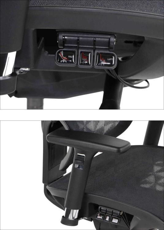Fotel Obrotowy ERGONEW S1A2 siedzisko siatkowe