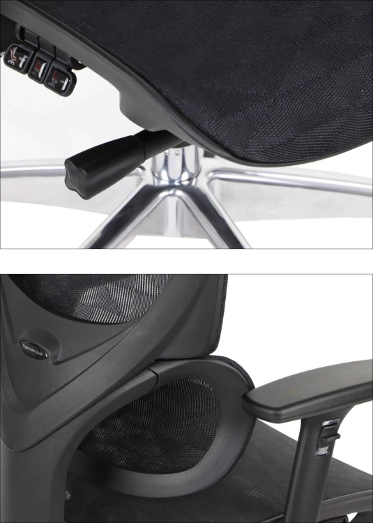 Fotel Obrotowy ERGONEW S1A2 siedzisko siatkowe