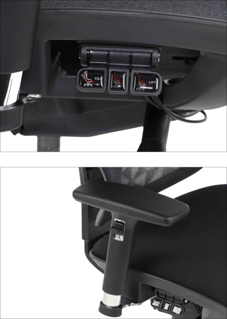 Fotel Obrotowy ERGONEW S1A2 siedzisko materiałowe