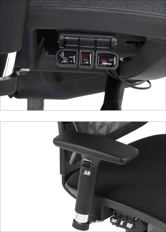 Fotel Obrotowy ERGONEW S1A2 siedzisko materiałowe