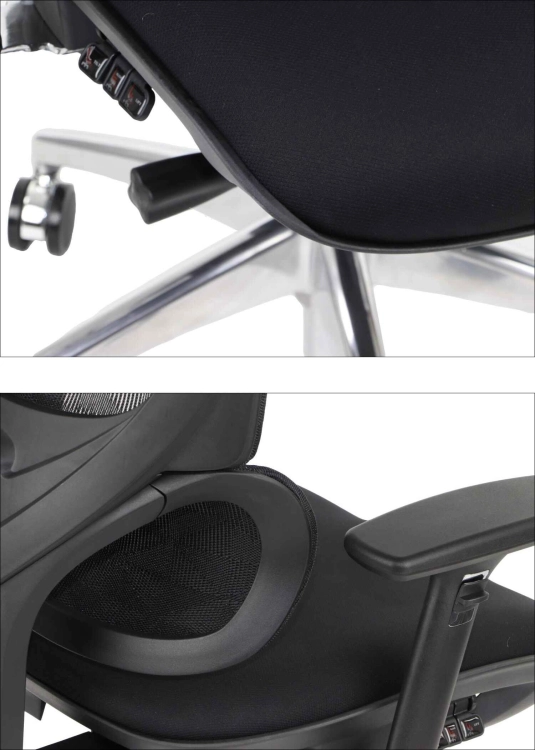Fotel Obrotowy ERGONEW S1A2 siedzisko materiałowe