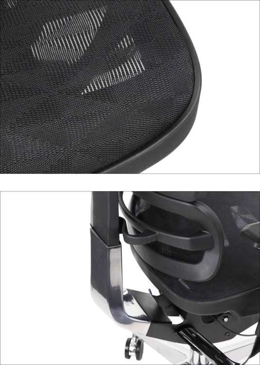Fotel Obrotowy ERGONEW S72 siedzisko siatkowe
