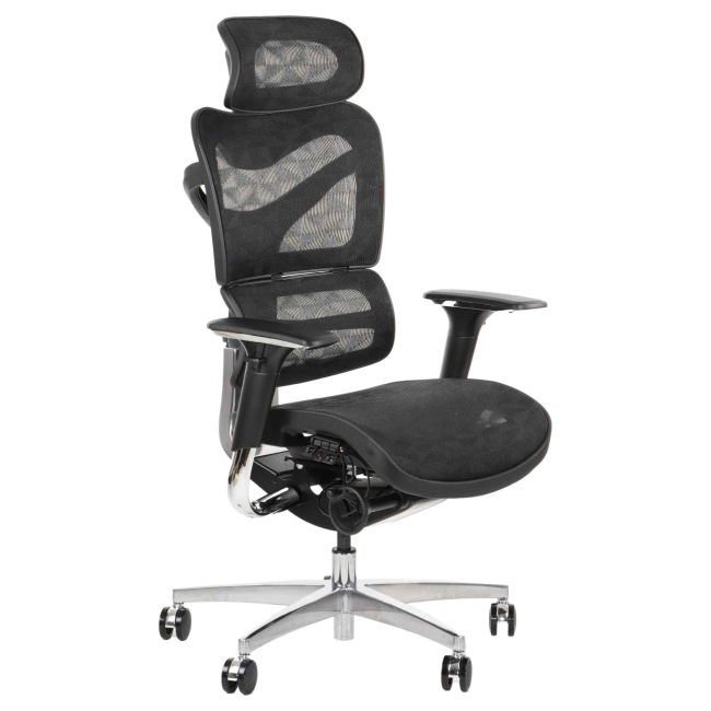 Fotel Obrotowy ERGONEW S72 siedzisko siatkowe
