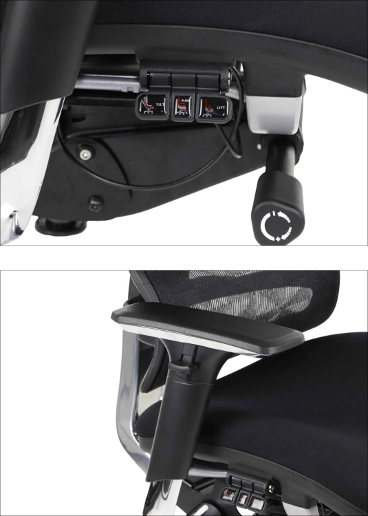 Fotel Obrotowy ERGONEW S72 siedzisko materiałowe