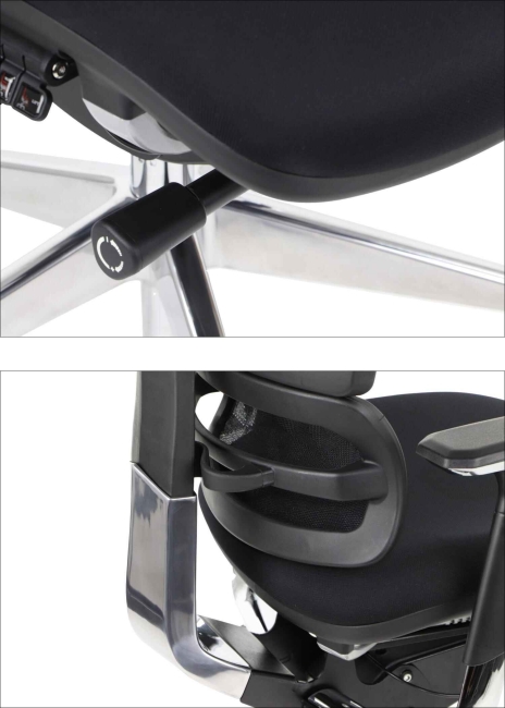 Fotel Obrotowy ERGONEW S72 siedzisko materiałowe