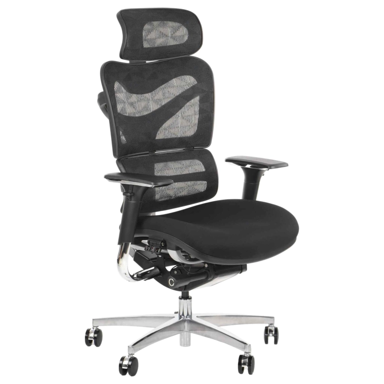 Fotel Obrotowy ERGONEW S72 siedzisko materiałowe