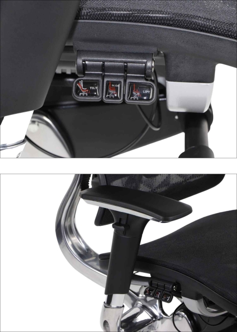 Fotel Obrotowy ERGONEW S82 siedzisko siatkowe