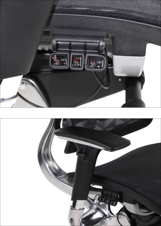 Fotel Obrotowy ERGONEW S82 siedzisko siatkowe