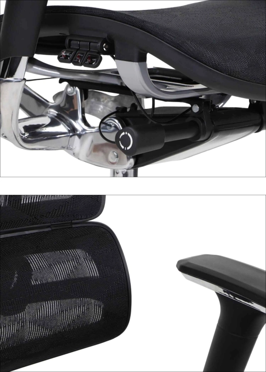 Fotel Obrotowy ERGONEW S82 siedzisko siatkowe