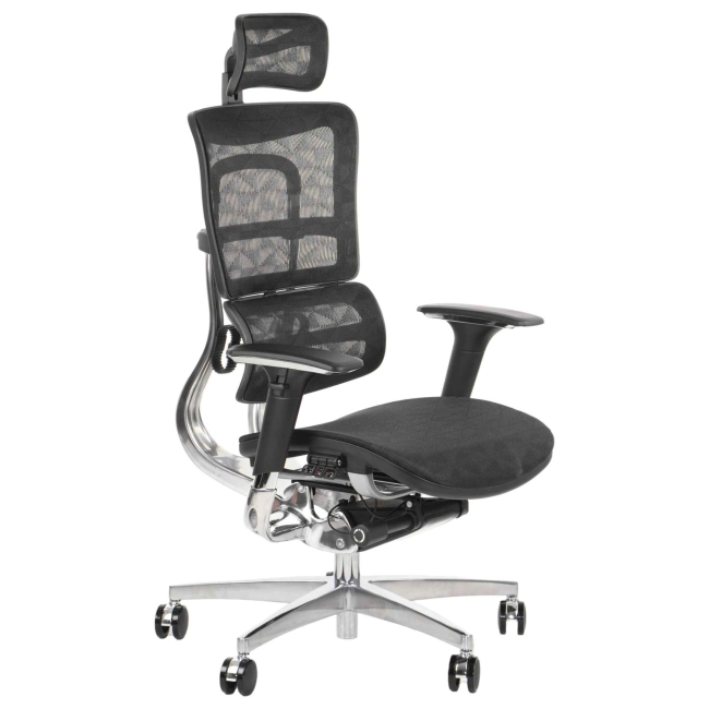 Fotel Obrotowy ERGONEW S82 siedzisko siatkowe